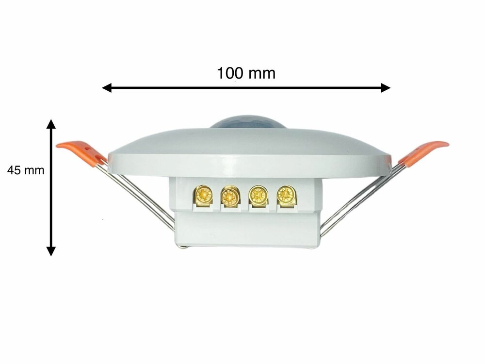PIR Bewegingsmelder 360&deg; - bewegingssensor - Sensor Inbouw Plafond 360 graden