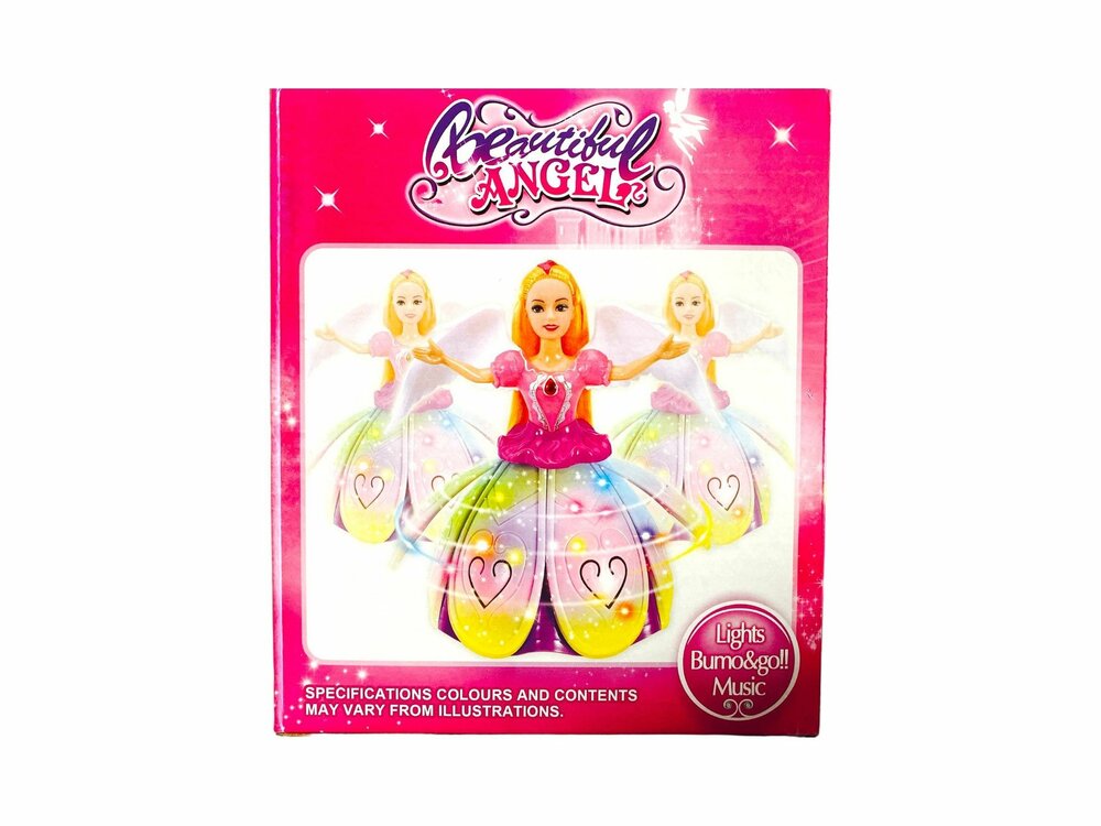 Dansende Prinsesengel -  Muziek, 3D Led Lichtshow &amp;  BUMP AND GO FUN