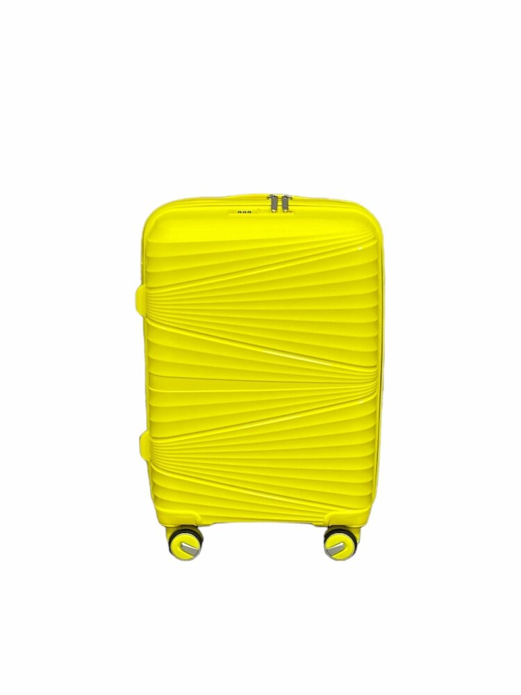 Koffers - Luxe Set van 3 stuks - ultra licht gewicht koffer - Geel - 55/65/75 cm