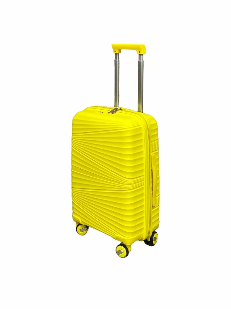 Koffers - Luxe Set van 3 stuks - ultra licht gewicht koffer - Geel - 55/65/75 cm