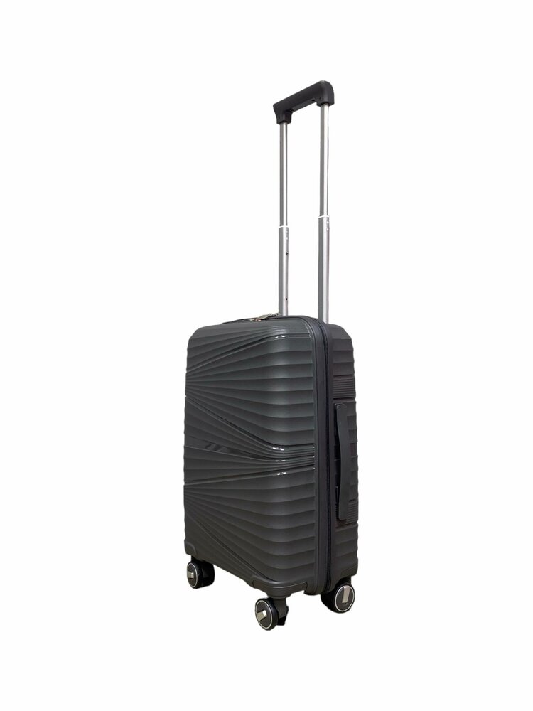 Koffers set van 3 stuks - Licht Zwart - 55/65/75 cm