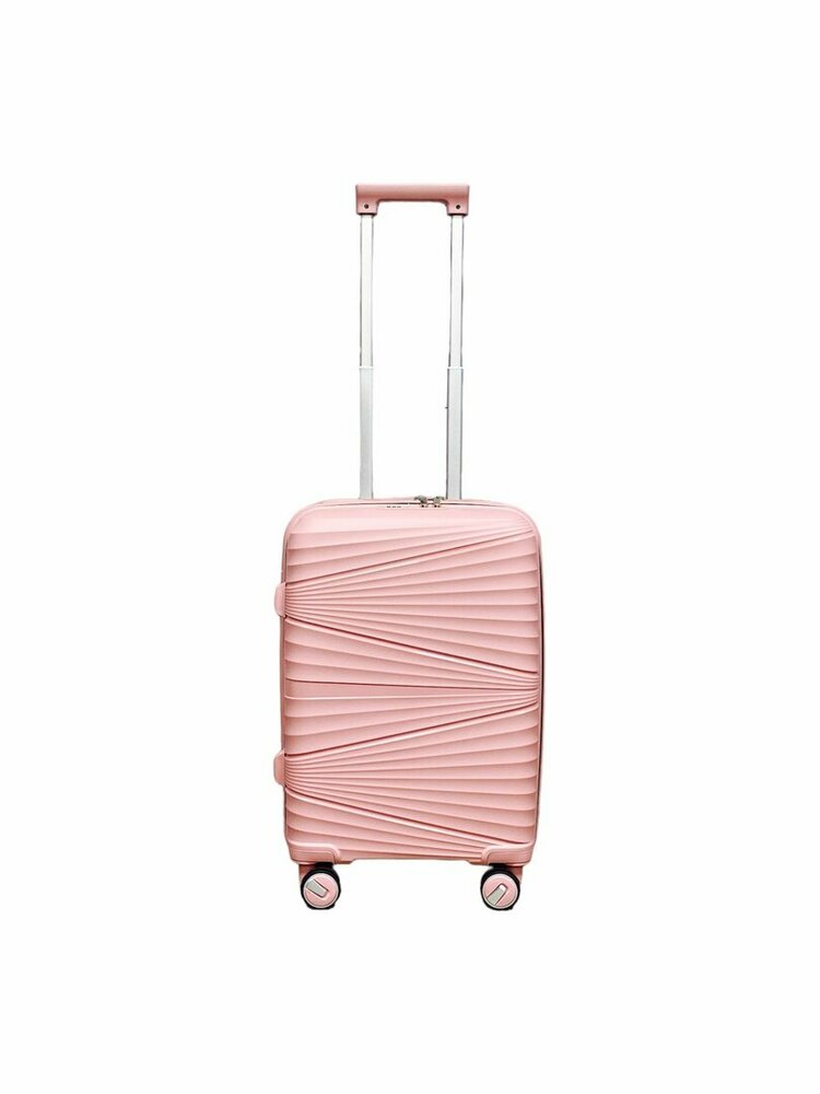 Handbagage koffer 55CM roze met 4 wielen 360 graden spinner