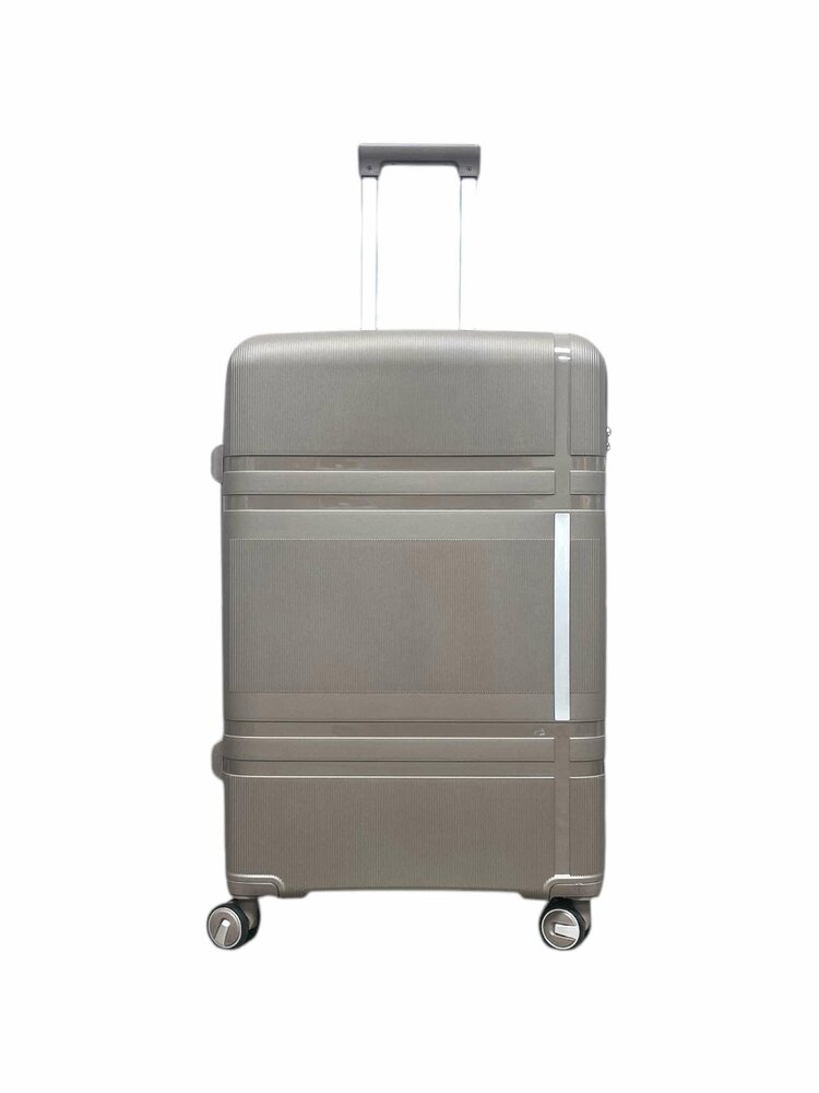 Groot XL koffer 75cm - tot 35kg - 4 wielen 360 graden spinner ( koffie ) -&nbsp;100% polypropyleen - editie 2025