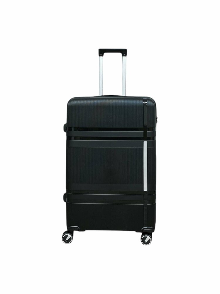 Groot XL koffer zwart 75cm - tot 35kg - 4 wielen 360 graden spinner XL -&nbsp;100% polypropyleen - editie 2025