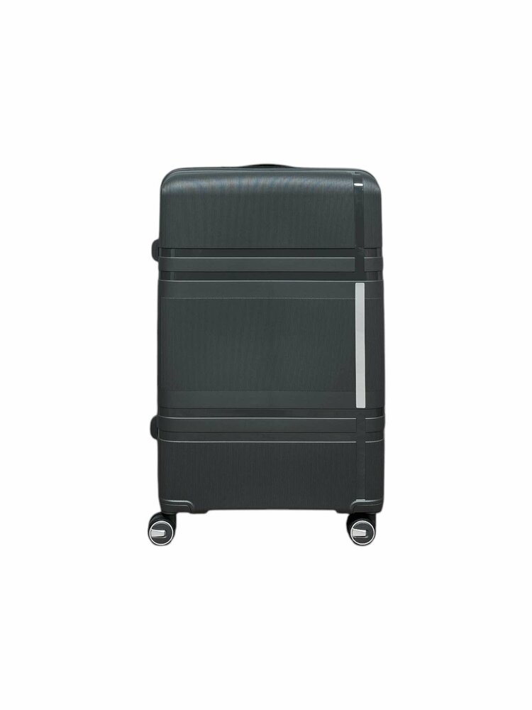 Groot XL koffer donker grijs - 75 cm - tot 35kg - 4 wielen 360 graden spinner -&nbsp;100% polypropyleen - editie 2025