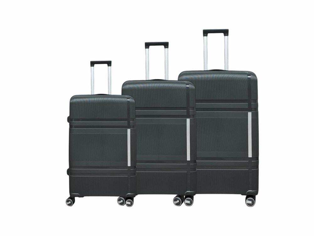 Groot XL koffer donker grijs - 75 cm - tot 35kg - 4 wielen 360 graden spinner -&nbsp;100% polypropyleen - editie 2025