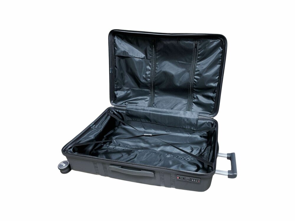 Groot XL koffer donker grijs - 75 cm - tot 35kg - 4 wielen 360 graden spinner -&nbsp;100% polypropyleen - editie 2025