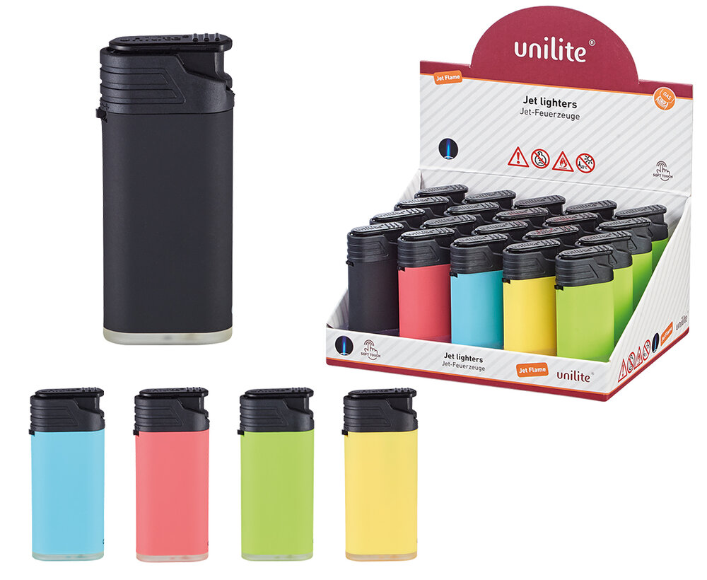 Unilite&reg; Turbo pocket lighters - 20 pieces - Jet flame