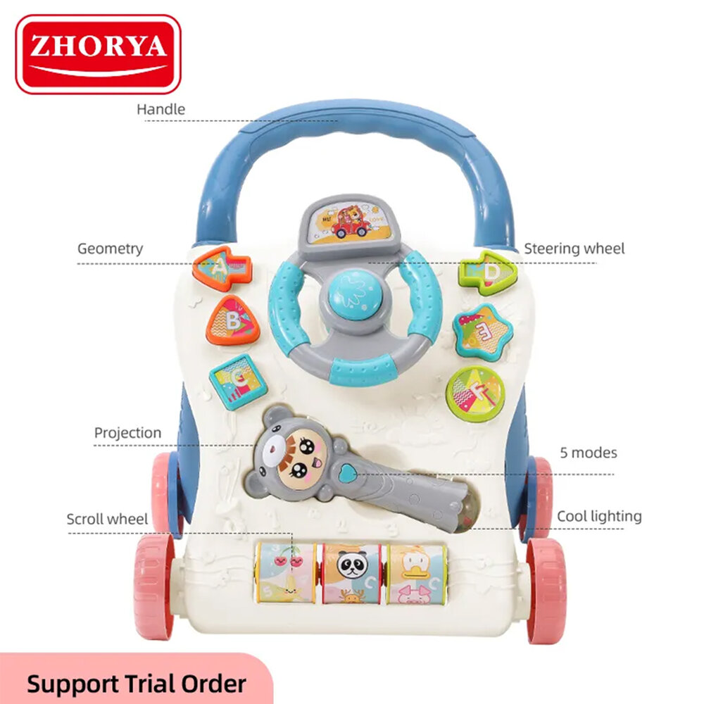 Baby Walker - Educatief Babyspeelgoed - met muziek &amp; lichtjes - baby loopwagen