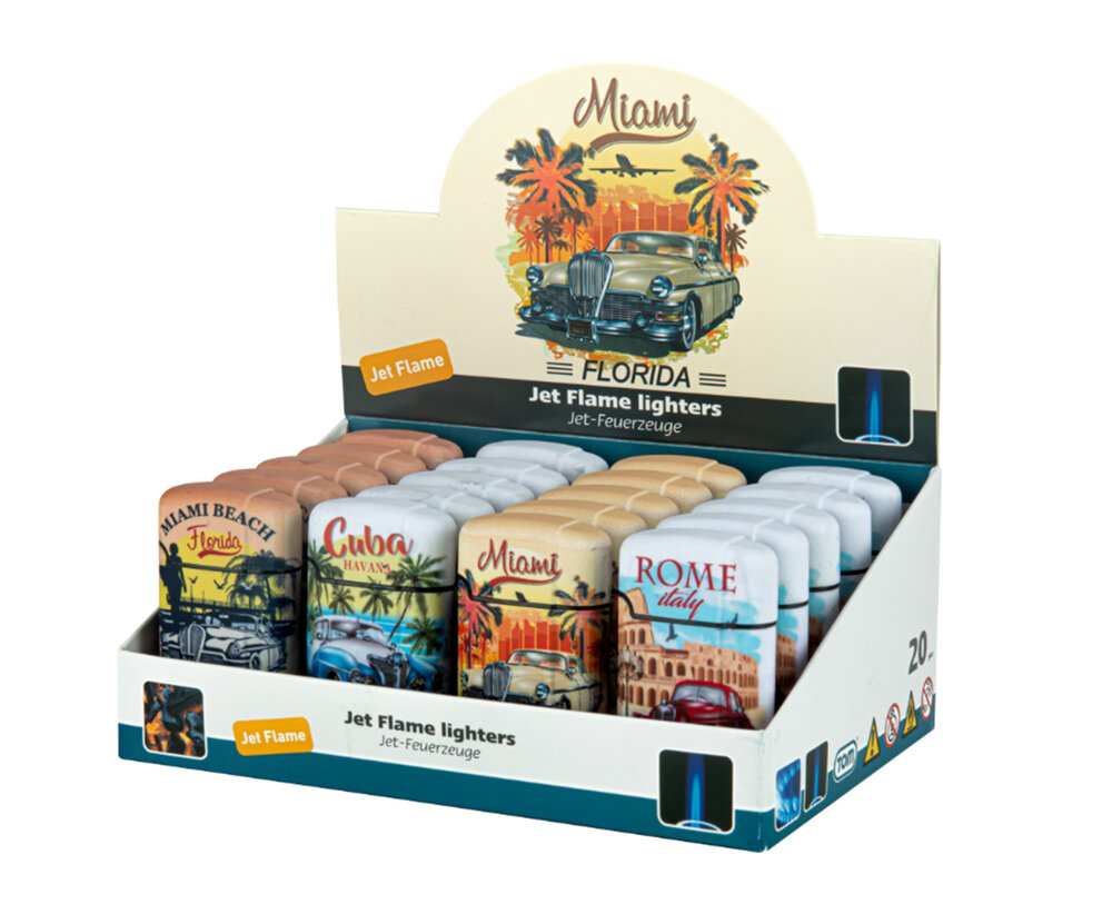 Turbo aanstekers - 20 stuks - Beach-Tour - jetflame wind aansteker