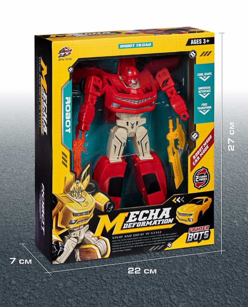 Transform Mecha Deformation - Robot + Auto 2 IN 1 - 26 cm R