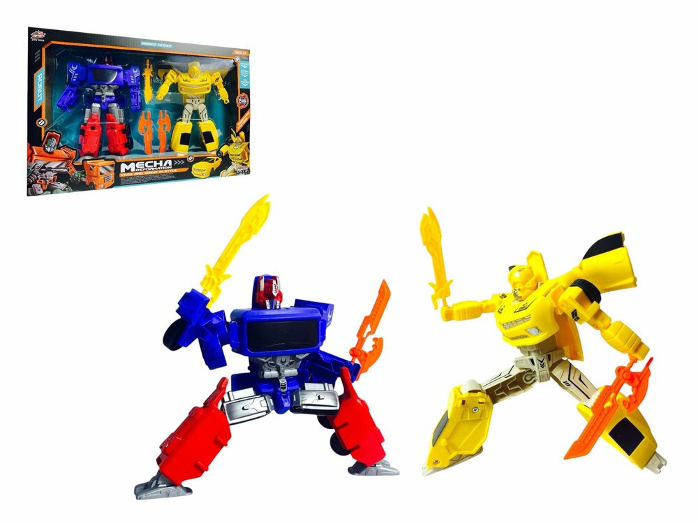 Transform Mecha Robots - 2in1 robot en auto - set van 2 stuks G