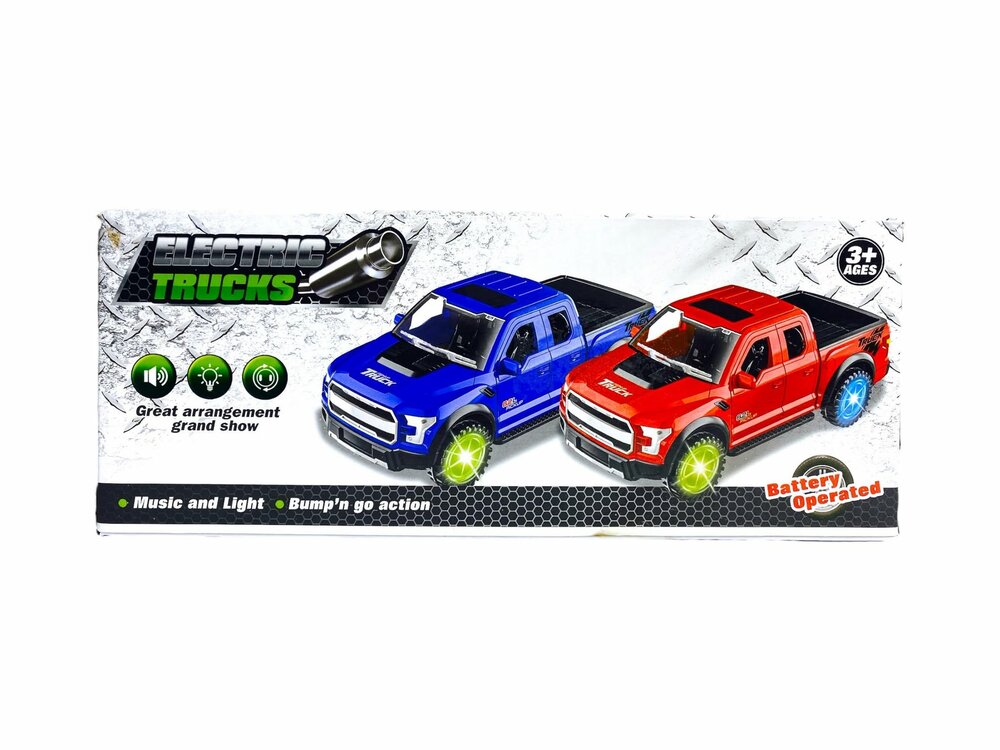 Pickup auto speelgoed - Super Max - acrobatisch beweging met licht en geluid (23.5 cm) R