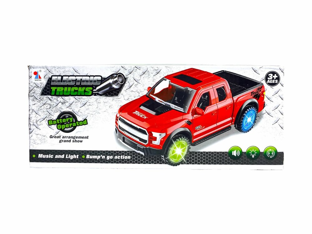 Pickup auto speelgoed - Super Max - acrobatisch beweging met licht en geluid (23.5 cm) R