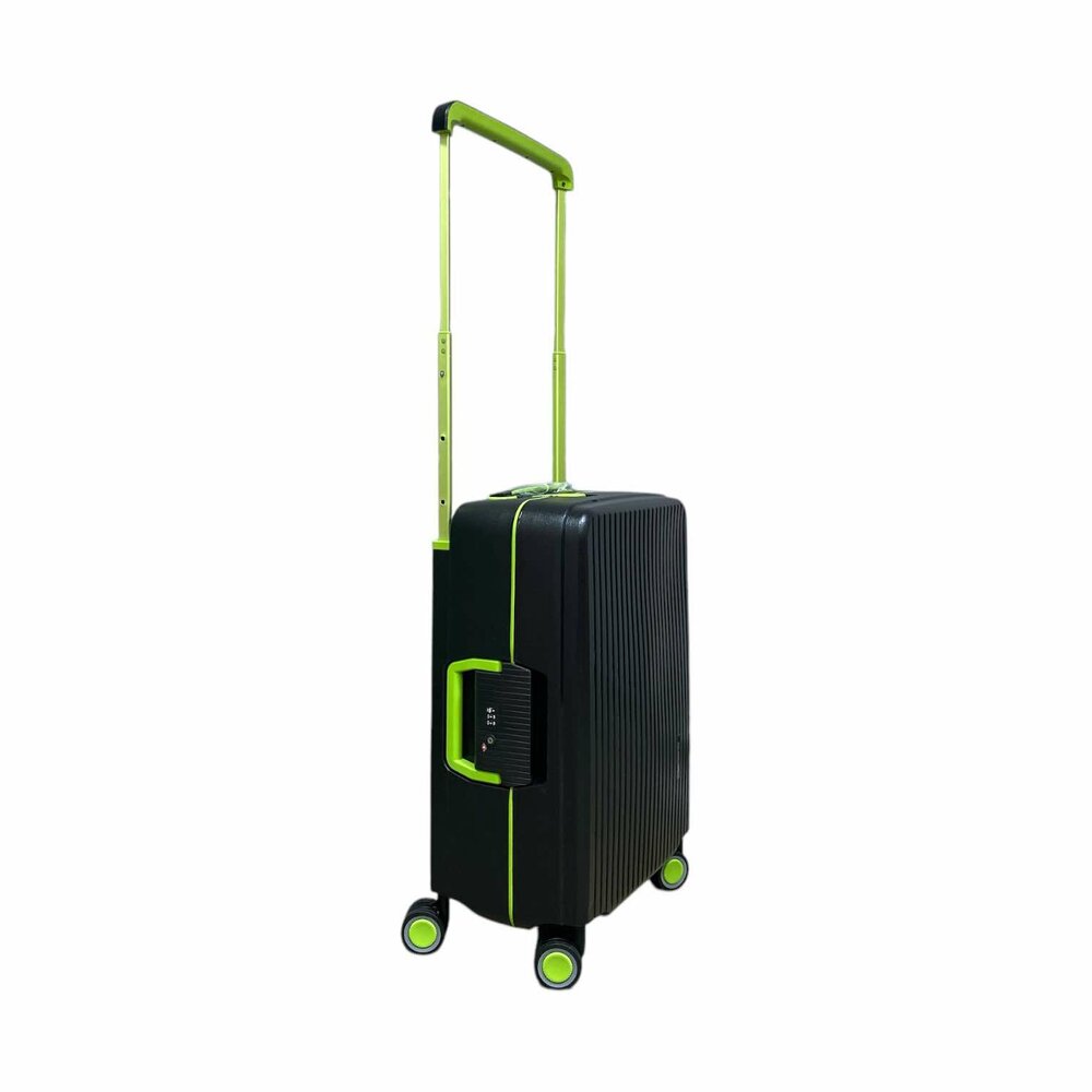 Bubule Hardcase suitcase set black - 3 pieces - TSA lock - wide handle