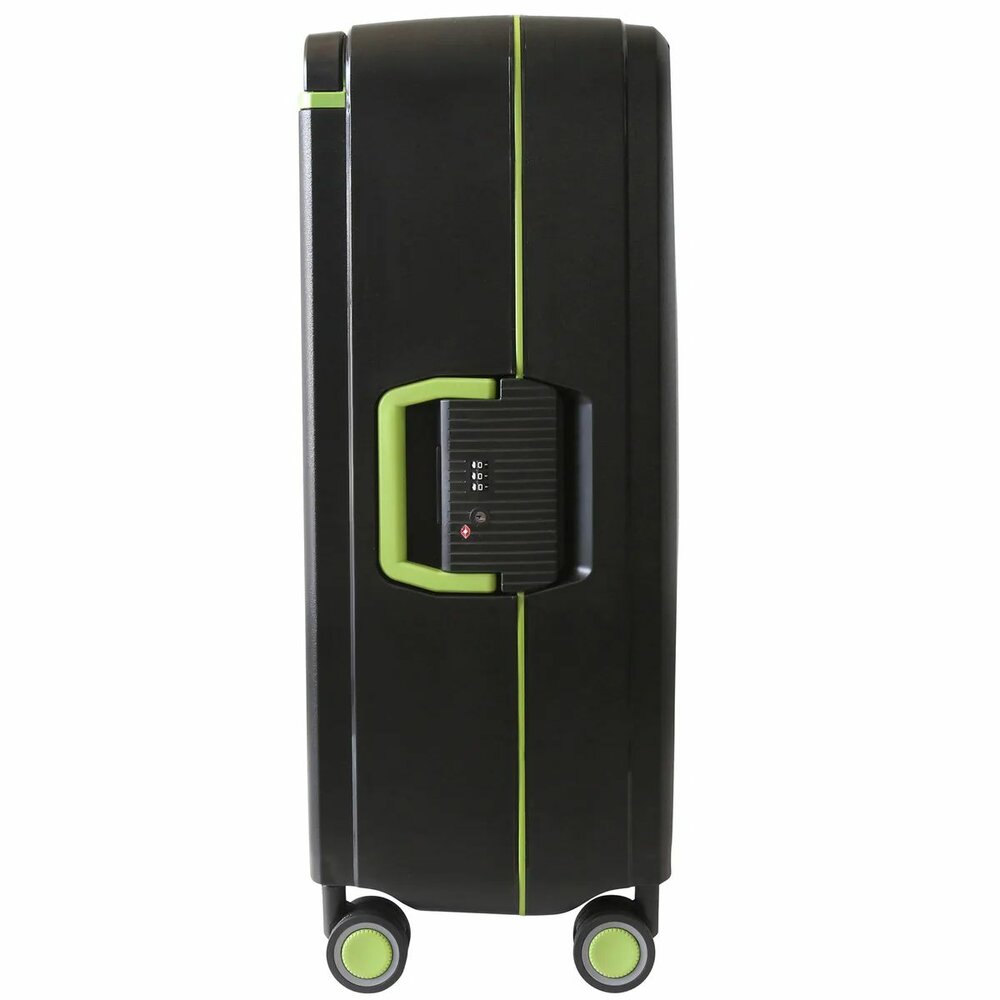 Bubule Hardcase suitcase set black - 3 pieces - TSA lock - wide handle