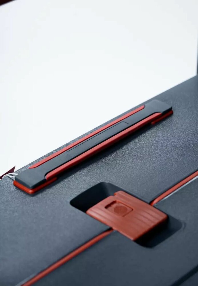 Groot Hardcase koffer Staalblauw - 65 cm - TSA Slot - brede handgreep - Bubule 