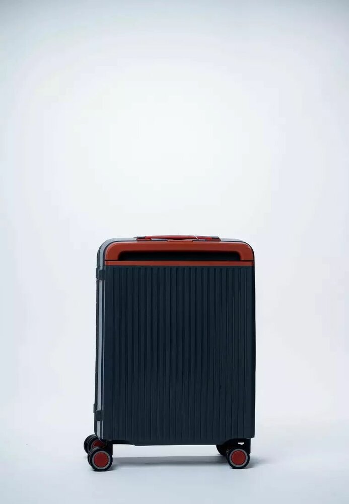 Groot Hardcase koffer Staalblauw - 65 cm - TSA Slot - brede handgreep - Bubule 