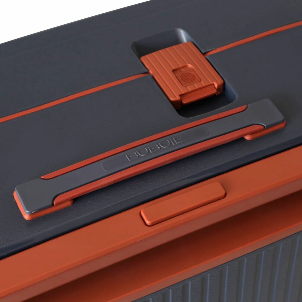 Bubule Handbagage  staalblauw - 55 cm - TSA Slot - harde kofffermet  brede handgreep