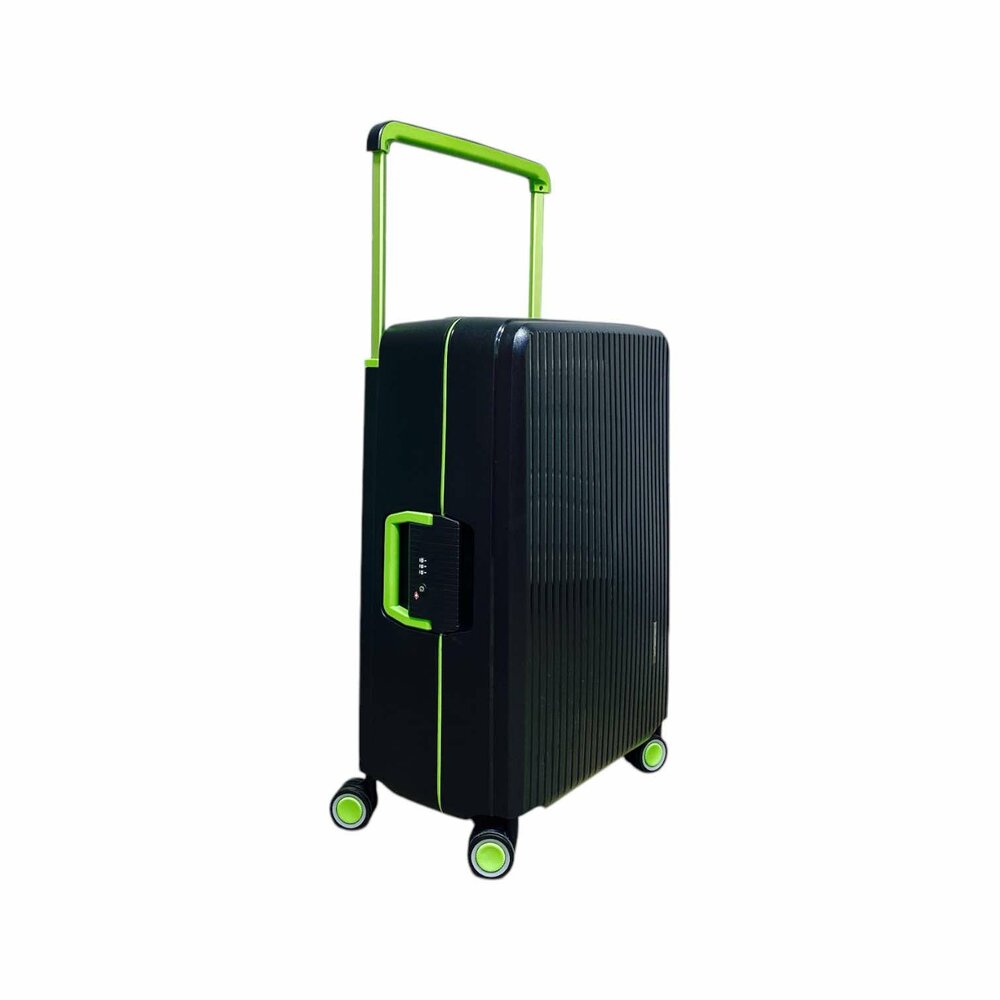 Bubule Hardcase koffer zwart extra groot  XL 76 cm - TSA Slot - brede handgreep