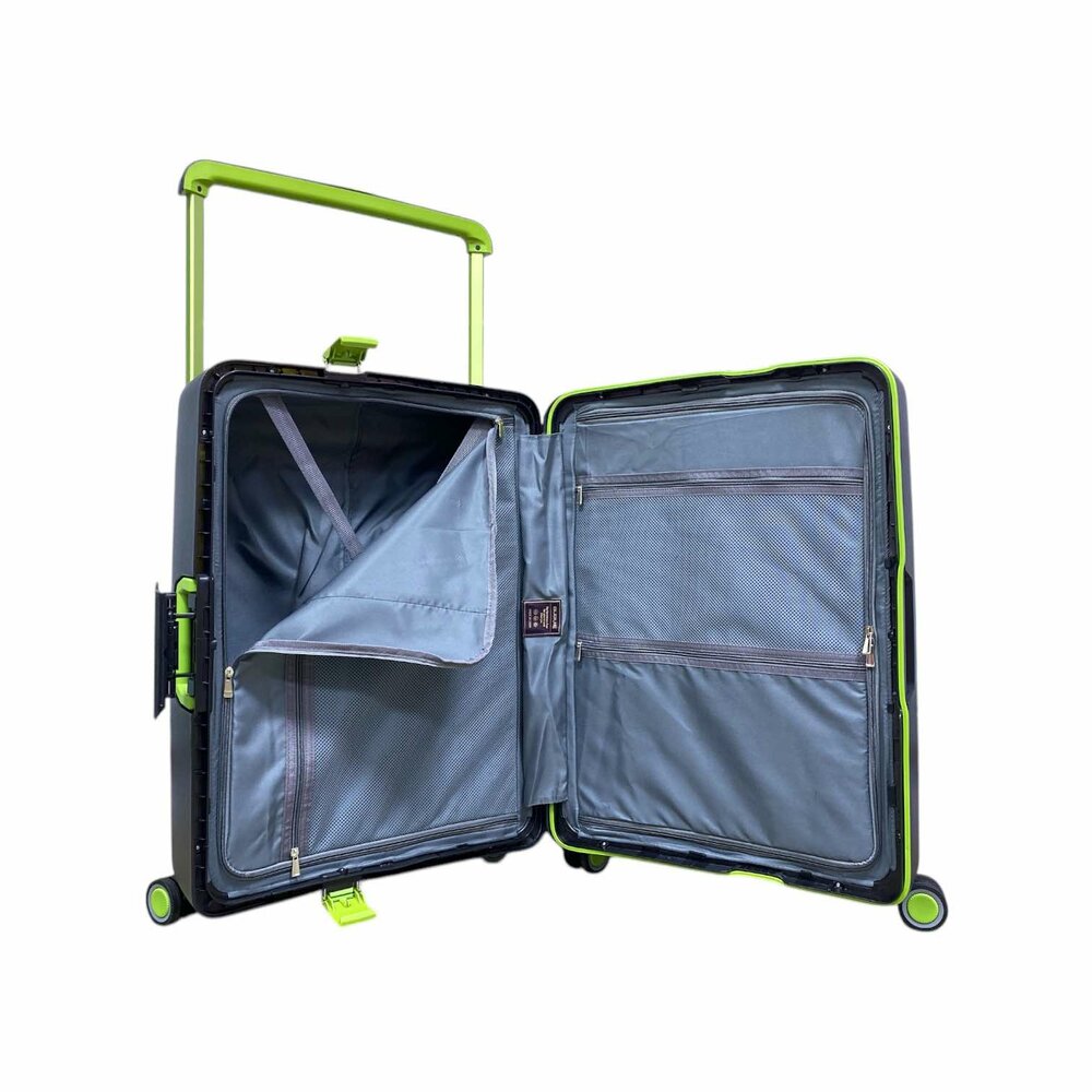 Bubule Hardcase koffer zwart extra groot  XL 76 cm - TSA Slot - brede handgreep