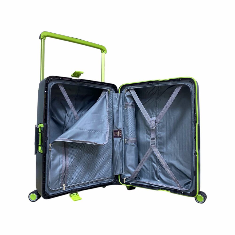 Bubule Hardcase koffer zwart extra groot  XL 76 cm - TSA Slot - brede handgreep
