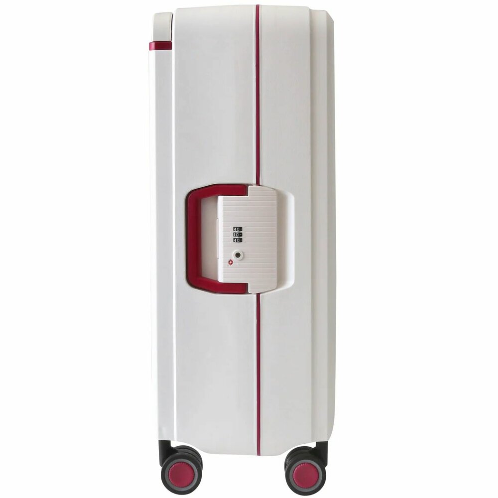 Hardcase koffer wit Groot - L 65 cm - TSA Slot - brede handgreep Bubule 