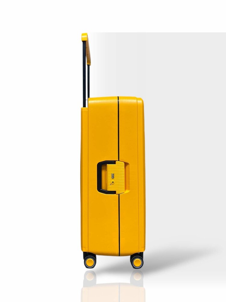 Hardcase koffer oranje Groot - 65 cm - TSA Slot - brede handgreep Bubule 