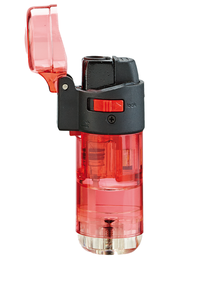 Jet Flame transparant aanstekers - 5 stuks Turbo wind aansteker- navulbaar