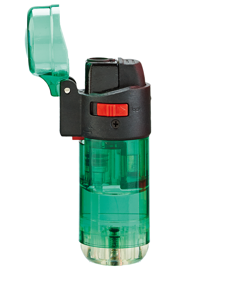 Jet Flame transparant aanstekers - 5 stuks Turbo wind aansteker- navulbaar