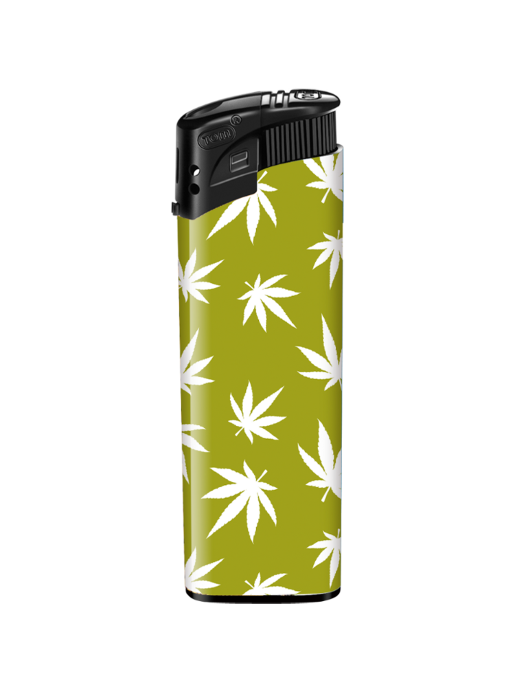 Aanstekers met Ganja Weed Print - 50 stuks - cannabis design lighters TOM&reg;