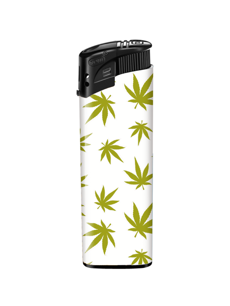 Aanstekers met Ganja Weed Print - 50 stuks - cannabis design lighters TOM&reg;