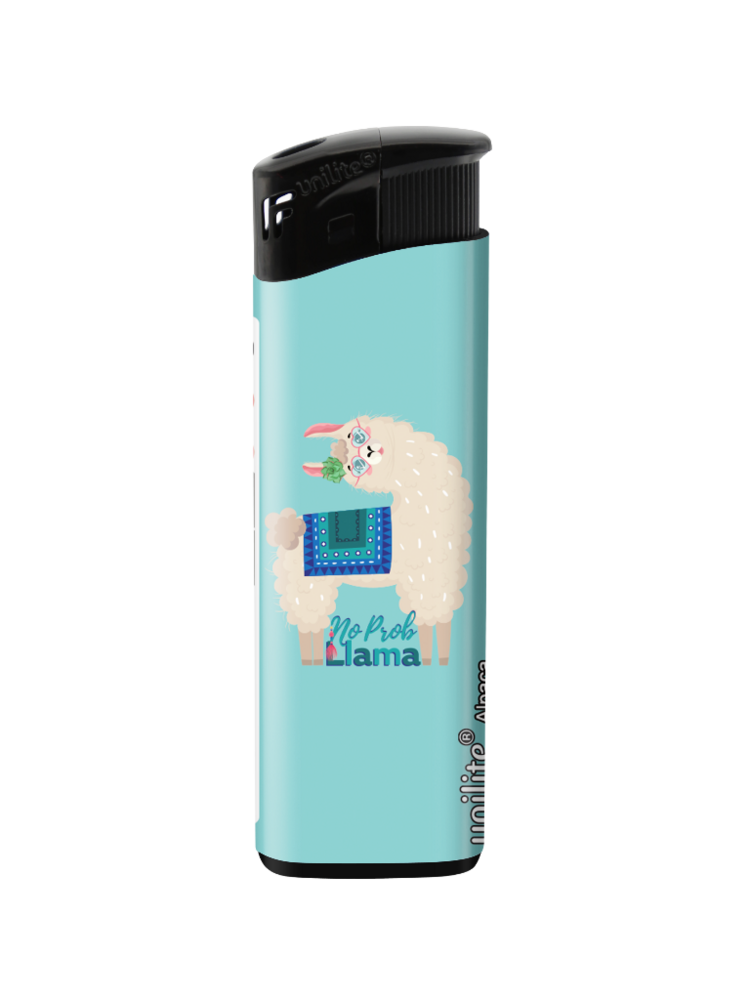 Unilite&reg; Alpaca lama Print Aanstekers &ndash; Schattige &amp; Functionele Fix Flame Aansteker (50 stuks)