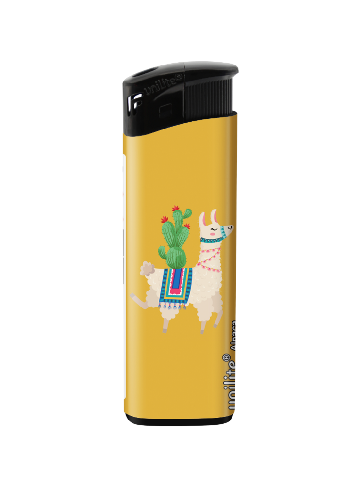 Unilite&reg; Alpaca lama Print Aanstekers &ndash; Schattige &amp; Functionele Fix Flame Aansteker (50 stuks)