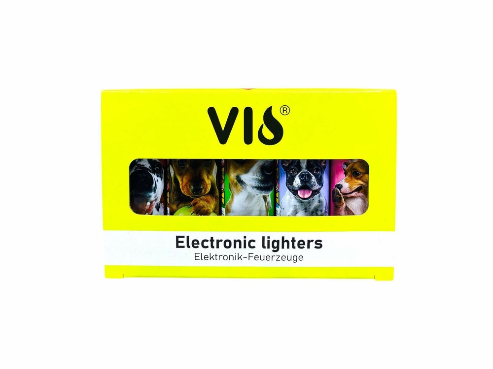 Lighters - with dog print - Refillable &amp; Adjustable - 50 pieces