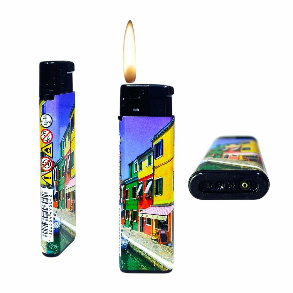 Lighter &ndash; 50 pieces Refillable &amp; Adjustable lighters beautiful monument