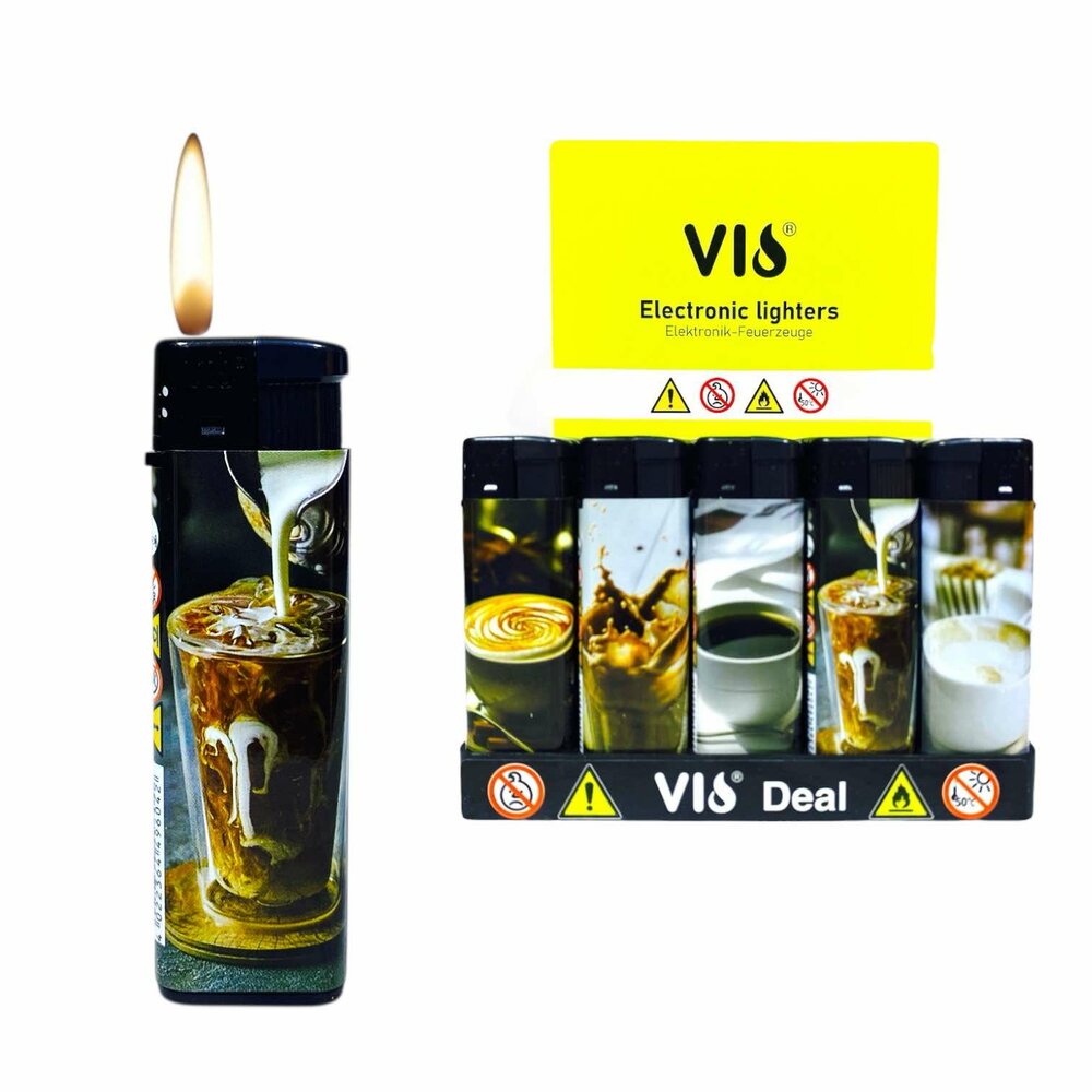 Aanstekers 50 stuks - Koffie print - klik aansteker - Coffee