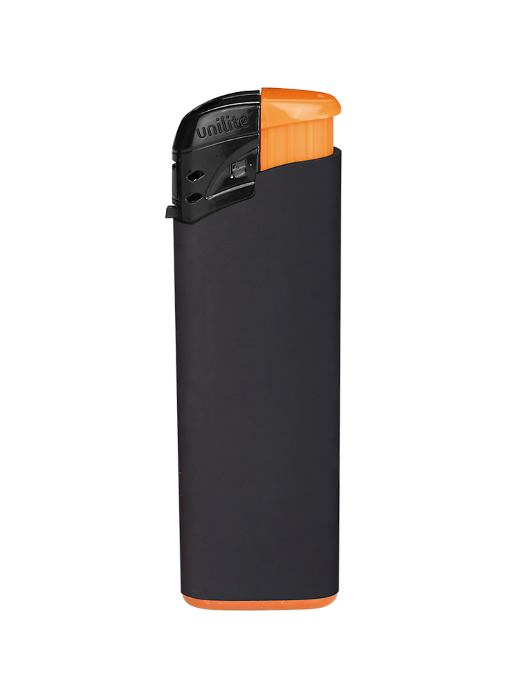 Klik Aanstekers Unilite - Matt rubber zwart - 50 stuks in tray - Mix kleur&nbsp;Dopjes navulbaar