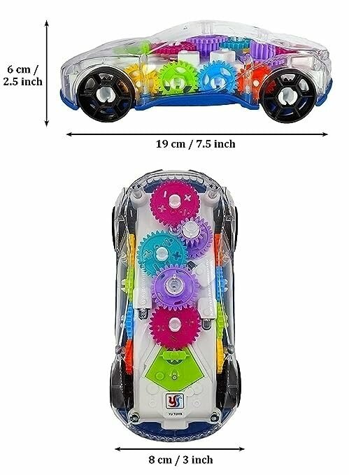 Gear Racing Car - speelgoed auto - geluid en lichtjes - kan automatisch rijden