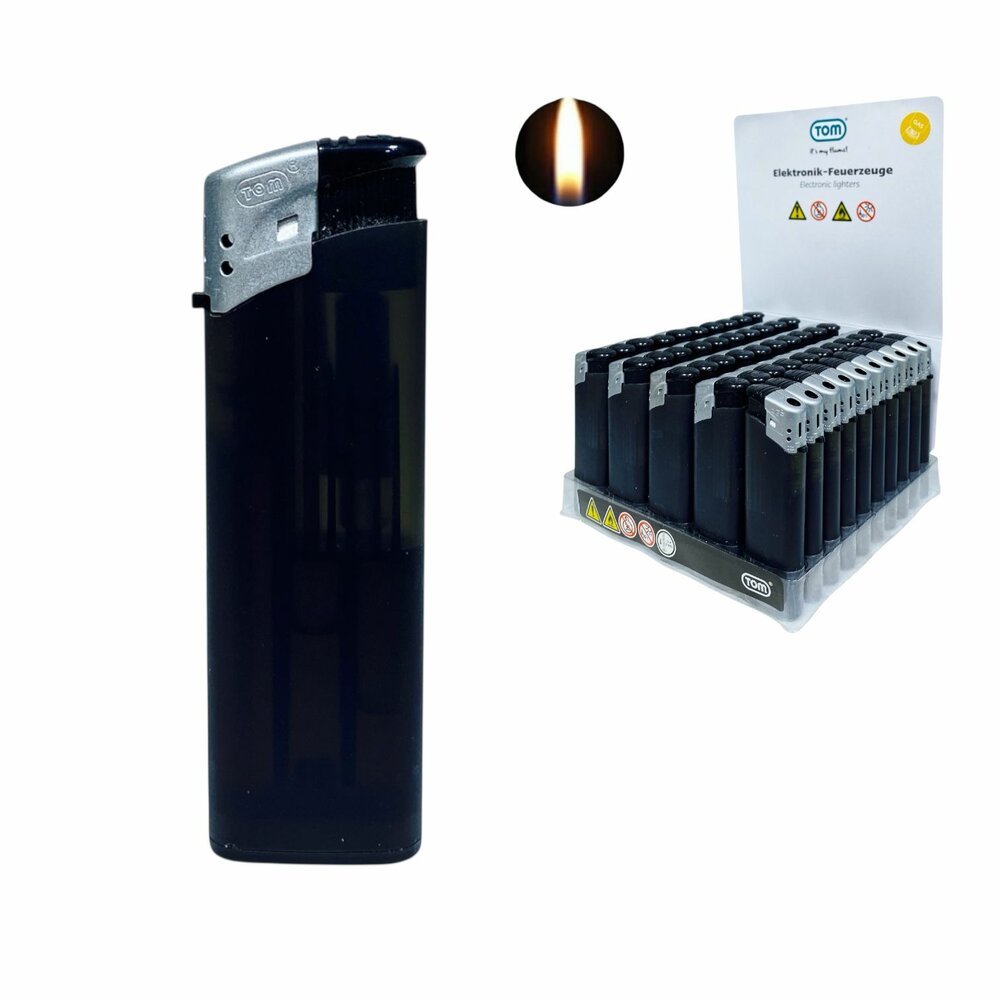 Printable Lighters - Black Transparent 50 pieces - Adjustable &amp; refillable