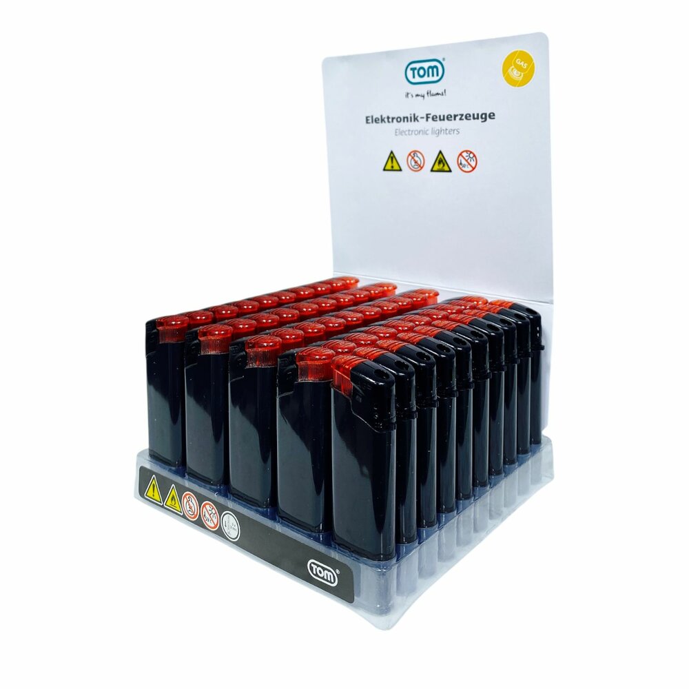 Bedrukbare Aanstekers 50 stuks &ndash; kliksysteem - TC Rood TOM&reg; 
