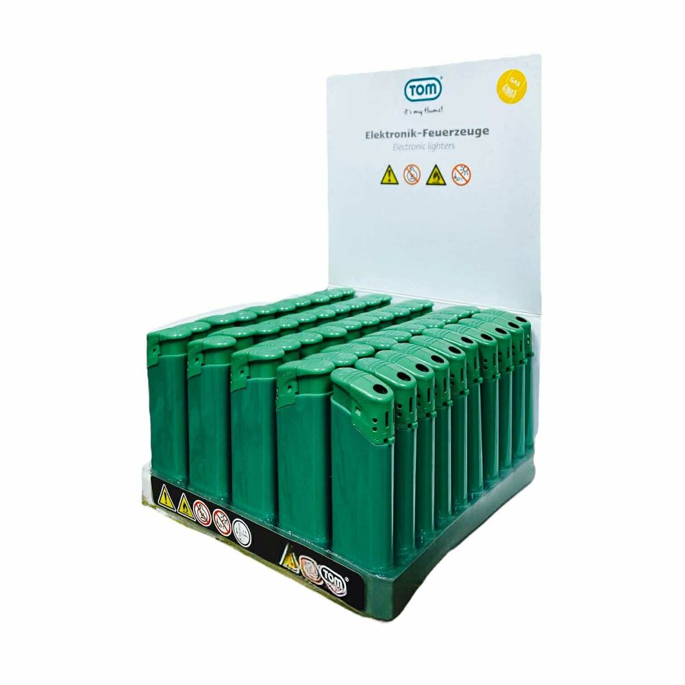 Groen Bedrukbare Aansteker blanco - 50 stuks &ndash; kliksysteem - TOM&reg;