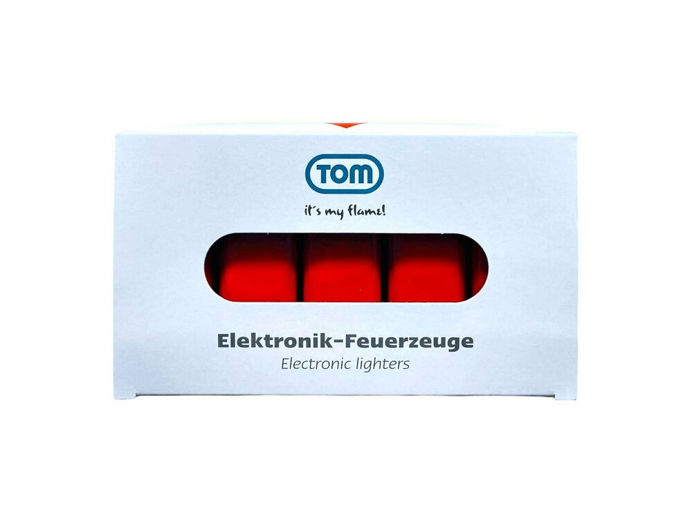 Rood Bedrukbare Aansteker blanco - 50 stuks &ndash; kliksysteem - TOM&reg;