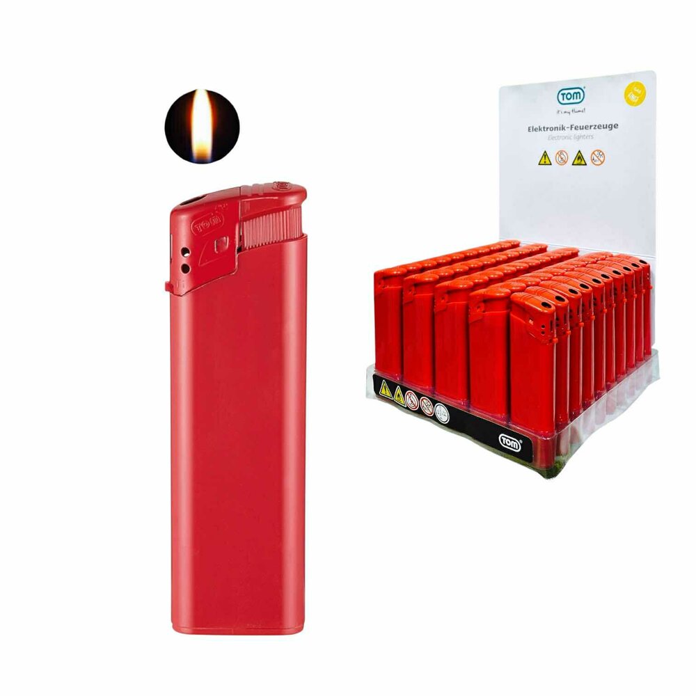 Rood Bedrukbare Aansteker blanco - 50 stuks &ndash; kliksysteem - TOM&reg;