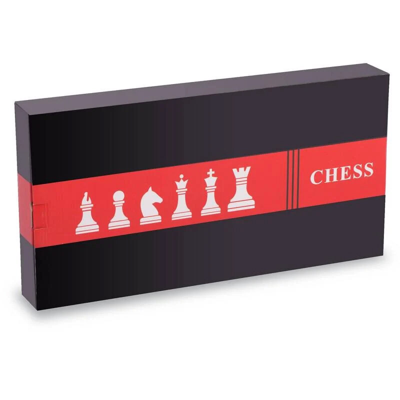 Houten Chess &amp; Dammen 2-in-1 - 52x52 cm - schaak set 