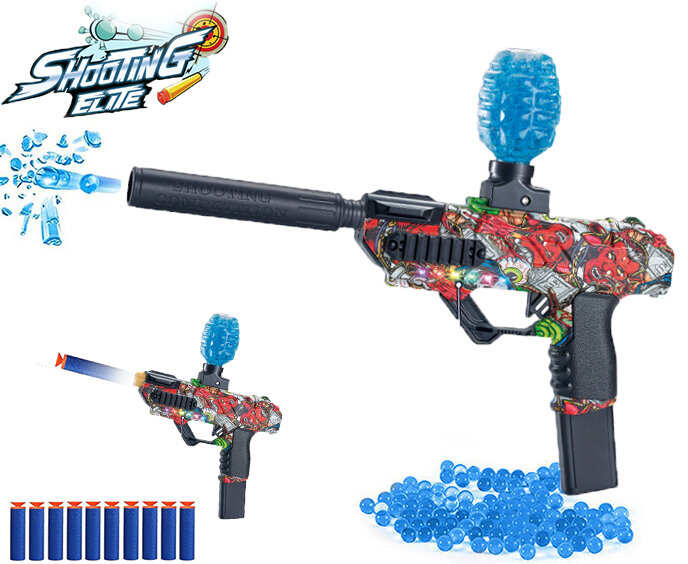 Shooting Elite Gelblaster - HUNTER- LED LIGHT - compleet set  + pijlen - 5000 balletjes - oplaadbaar - 42.5 CM