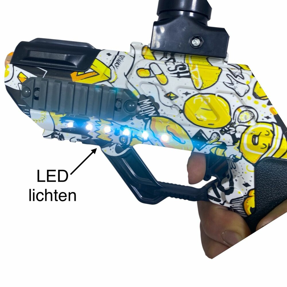 Shooting Elite Gelblaster 2in1 - HUNTER- LED LIGHT - gelballetjes + pijlen - 5000 balletjes - Oplaadbaar - 42.5 CM
