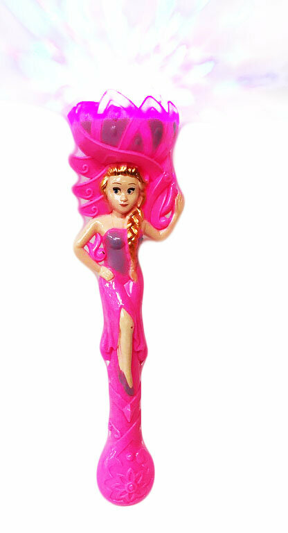 Prinsessenstaf - toverstaf met muziek en lichtjes - flash stick 37CM