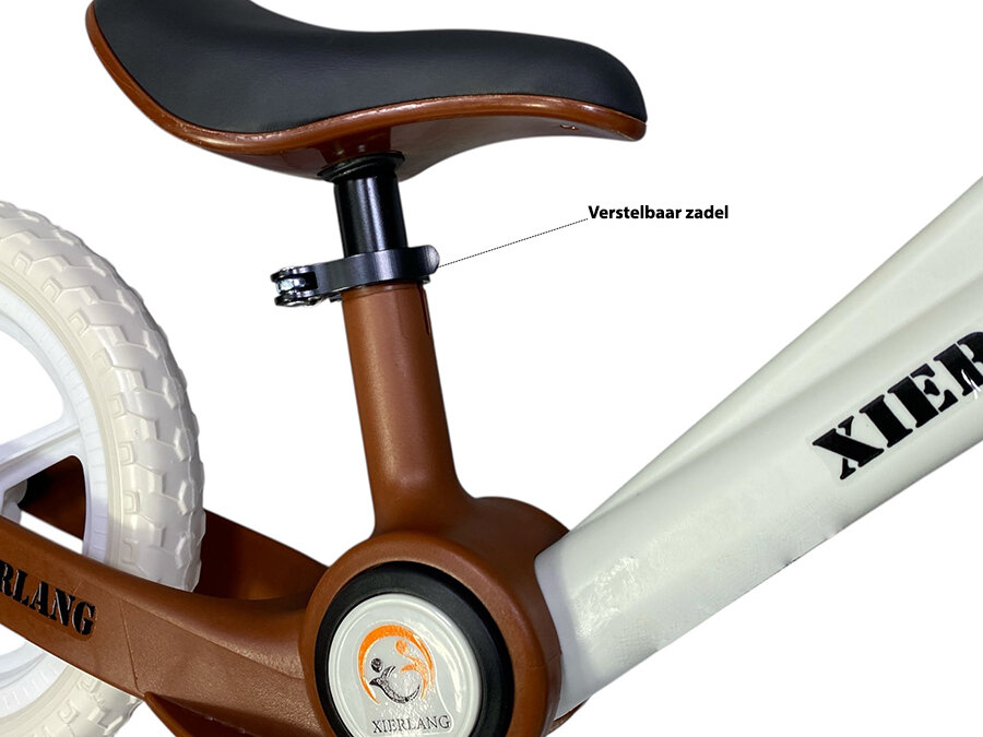 Foldable Bike - Opvouwbare Loopfiets met 1-Knops Systeem - 87CM - Bruin - licht gewicht
