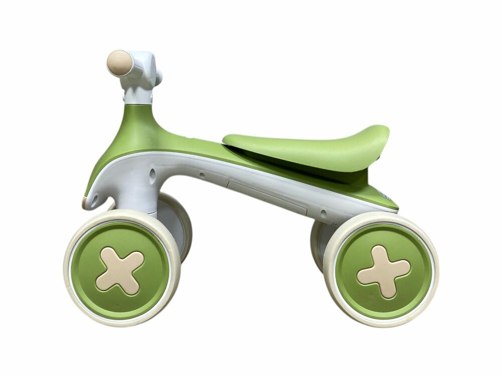4-Wheel Magic loopfiets - 55CM - donkergroen - Muziek &amp; Lichtjes